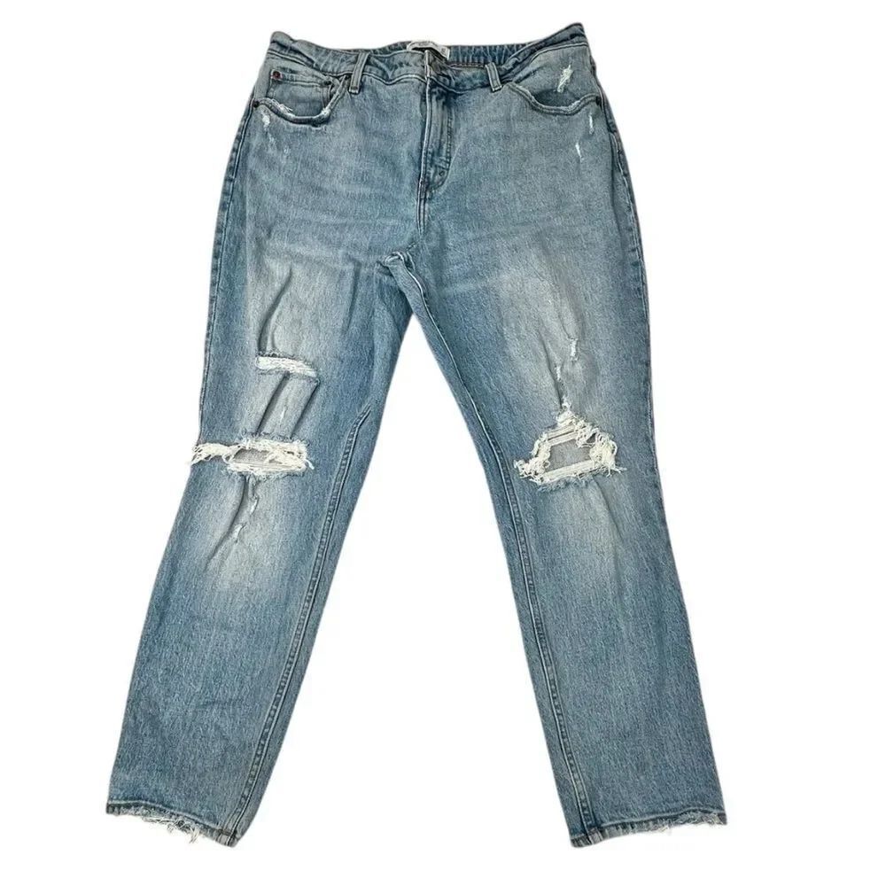 Abercrombie & Fitch Curve Love The Skinny High Rise Size 16R Waist 33 Blue Jeans - Picture 2 of 15